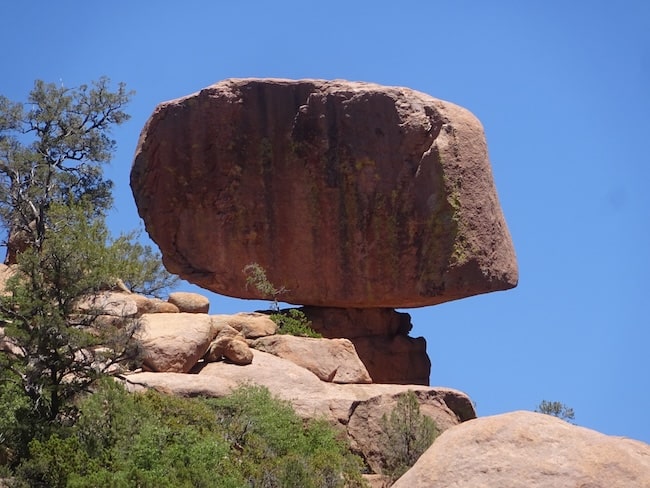 The Balanced Rock at Stewart Pocket